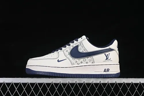 All categories Nk Air Force 1 Air Force series Nk Air Force 1 Low Air Force low top Nike Air Force 1'07 Low LV co-branded dark blue classic presbyopia Air Force 1 low top casual sneakers HH7518-078